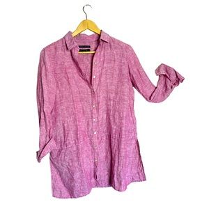 ‘TAHARI’ PINK LINEN BLOUSE!!